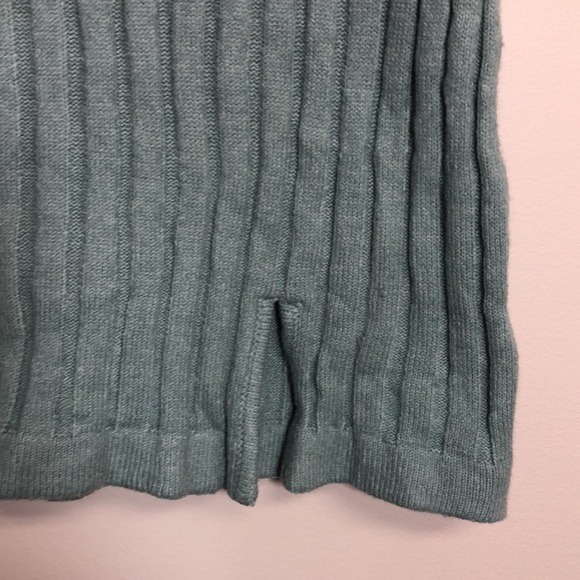 Lulu's Chic Conversation Sage Green Ribbed Skirt Small - Picture 5 of 9